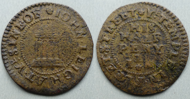 Fleet Street, John Leigh halfpenny token